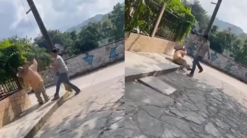 Golpean a dulto mayo en Hidalgo.