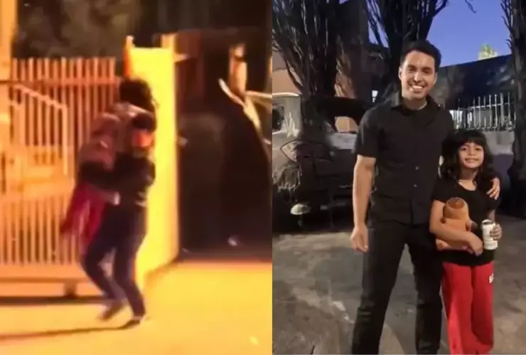 Richard Recinos, paramédico latino rescata a niña de incendio en California.webp