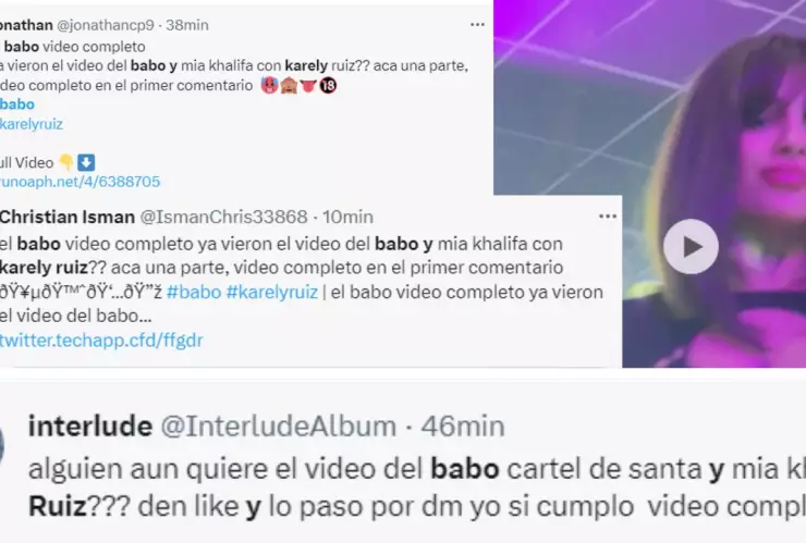 Video filtrado de Karely