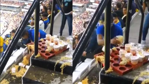 Vendedor tira todas sus sopas maruchan