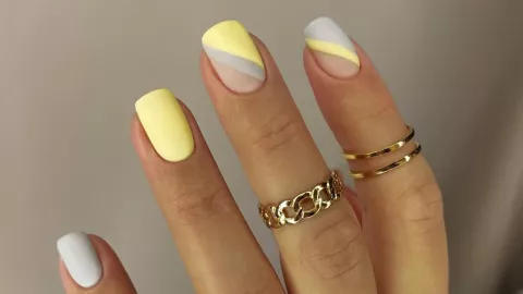 uñas mate cortas oficina