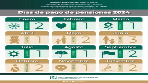 Calendario de pago del IMSS