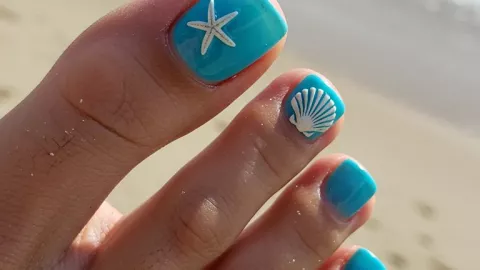 11 diseños de uñas para playa que quedan hermosas en los pies: son en diferentes colores y modelos