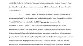 La fiscalía del Distrito Este de Nueva York solicitó al juez que lleva la causa contra Genaro García Luna que le permita “sellar” las evidencias en contra del acusado.