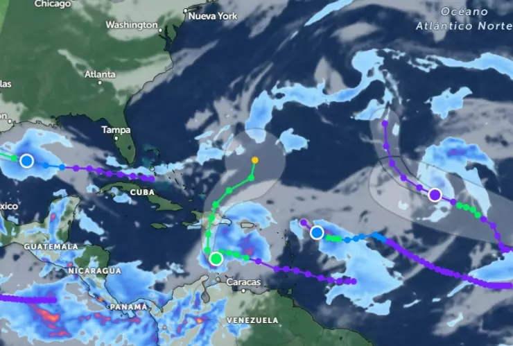 Sigue EN VIVO la trayectoria de las Tormentas tropicales Franklin y Gert
