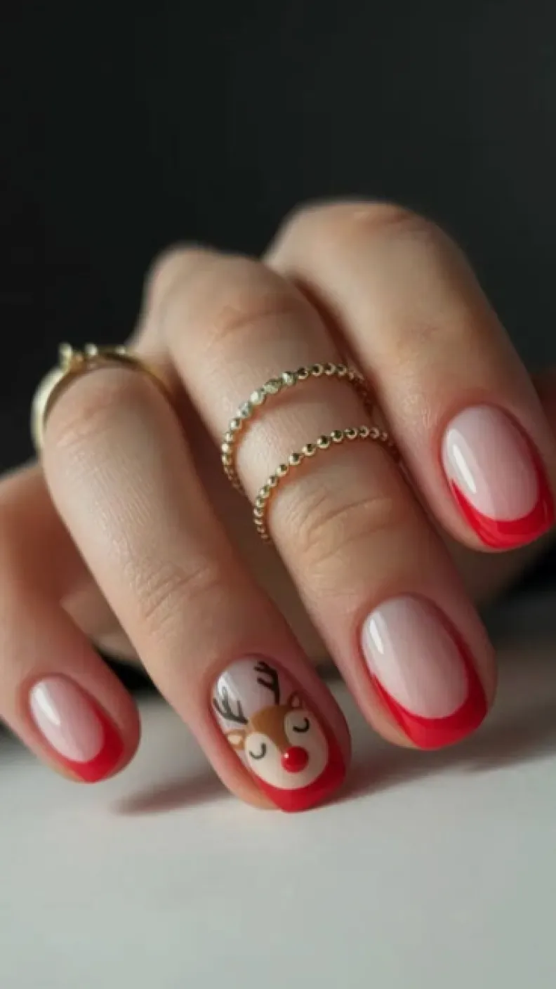 27 ideas de uñas elegantes para Navidad