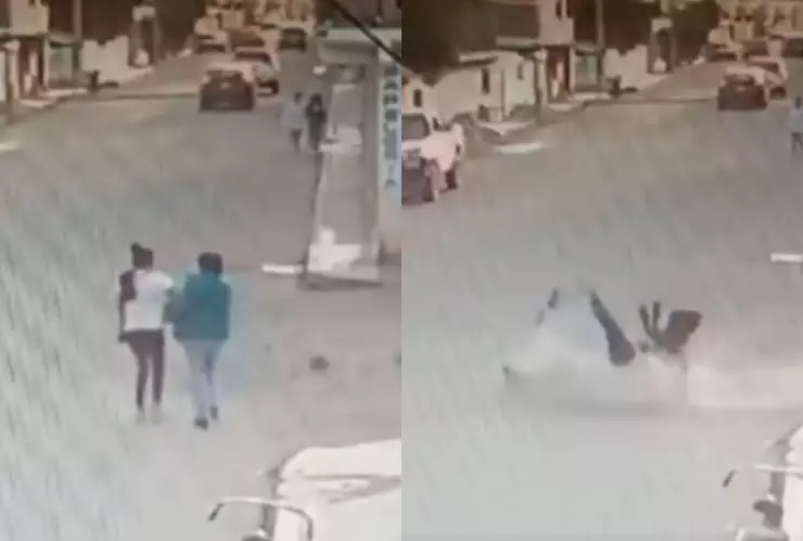 Perros atropellan mujeres