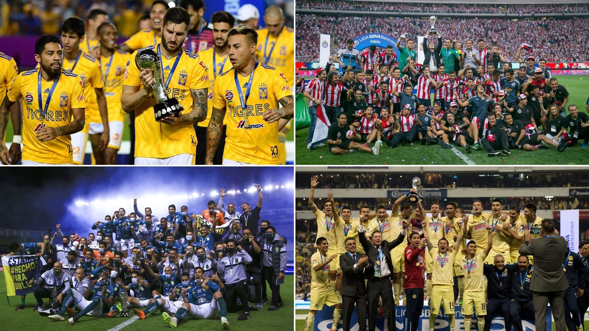 Los 10 equipos con MÁS títulos en la historia de la Liga BBVA MX FOTOS
