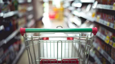 Carrito supermercado moderno