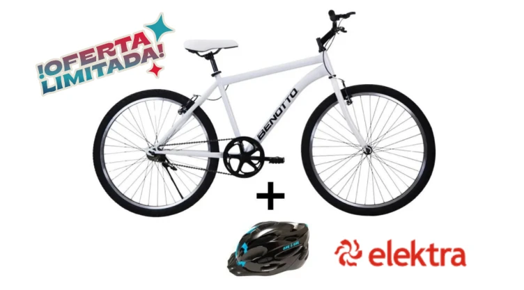 Promoción de bicicleta en Elektra