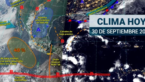 Clima en México 30 de septiemmbre de 2023