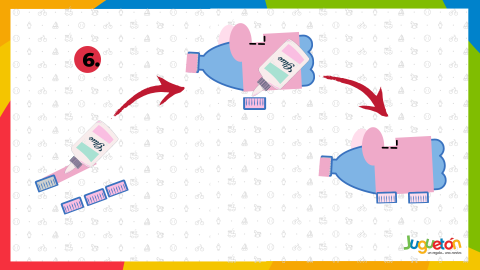 Manitas a la obra alcancía de cerdito paso 6