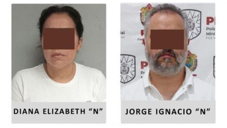 Diana Elizabeth “N” y Jorge Ignacio “N”, padres de Marlon “N”, presunto feminicida de Montserrat Bendimes