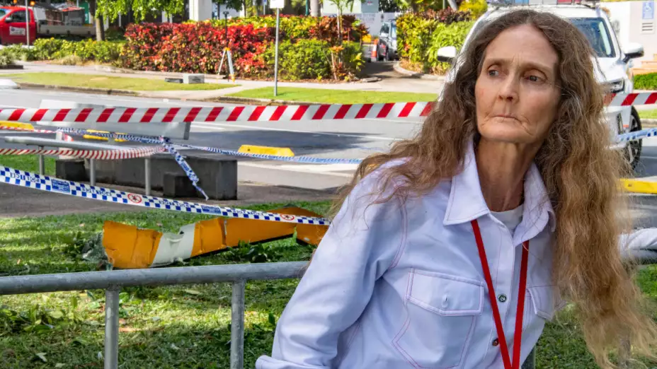 Veronica Knight, testigo de un choque de helicóptero en Australia.