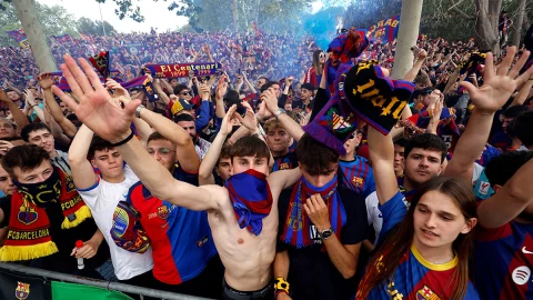 Hinchas del Barcelona