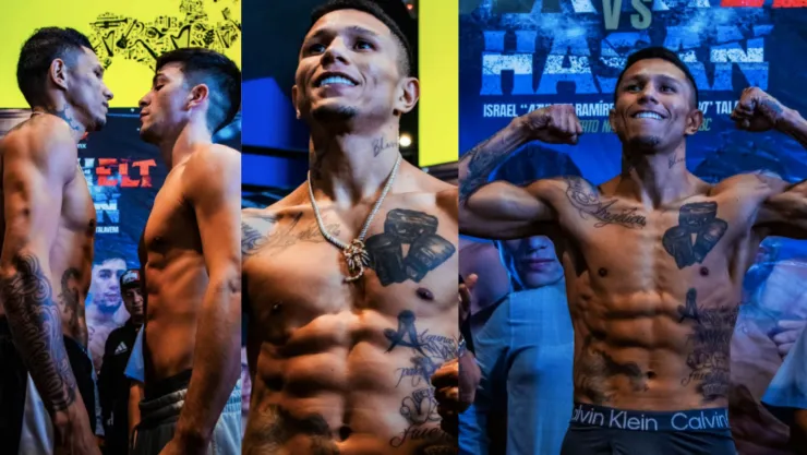 Hasan Box Resultado del pesaje de la pelea de Miguel 'Alacrán' Berchelt y Mauro Hasan