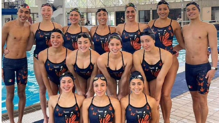 Equipo de natación artística recibe pago de la Conade