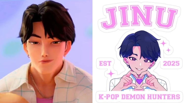 4 plantillas de stickers de Jinu de los Saja Boys para imprimir y decorar cuadernos y carpetas escolares