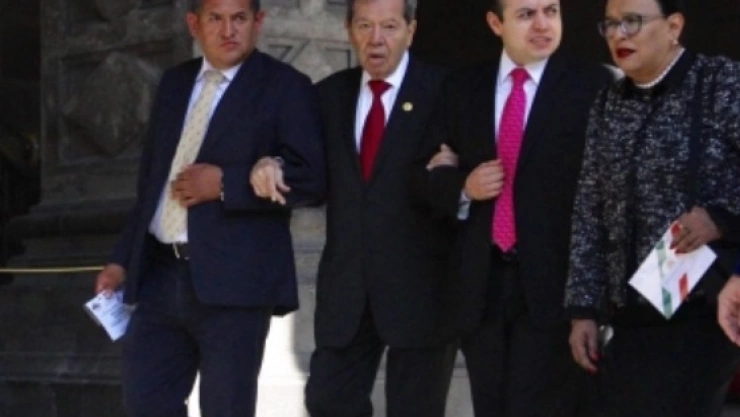 Officials attend a ceremony to mark the anniversary of the outbreak of World War Two in Gdansk