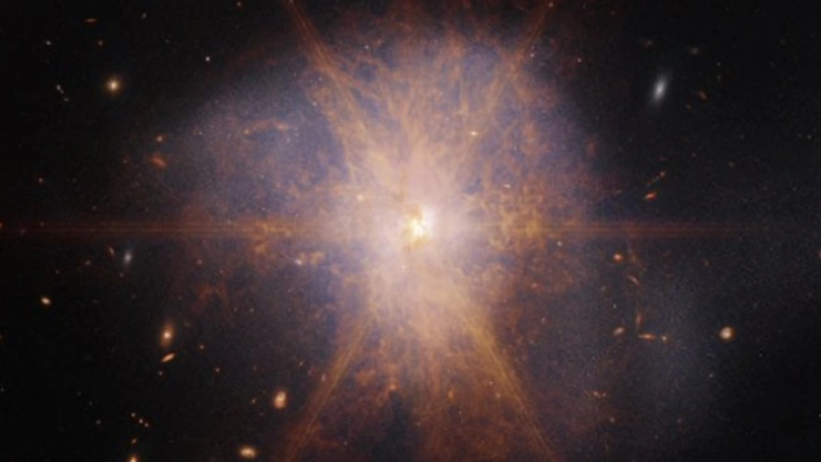 Telescopio James Webb capta choque de galaxias