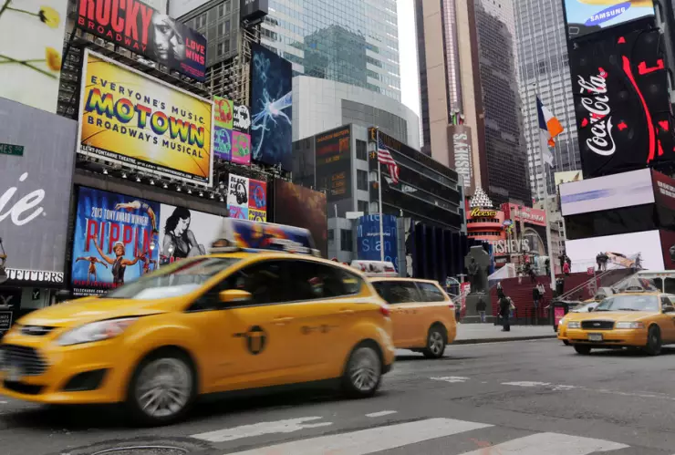 Una foto de Times Square, en la ciudad de Nueva York, el 27 de febrero del 2014. Imagen: AP