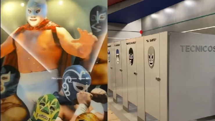 baños aeropuerto Santa Lucía lucha libre