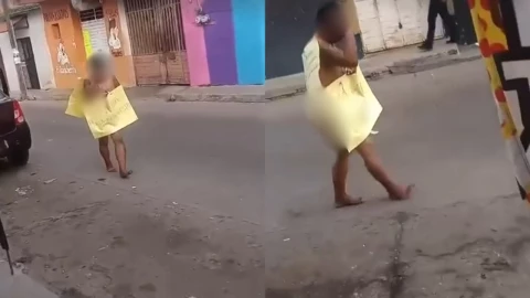 ladrones caminan desnudos en Cintalapa, Chiapas