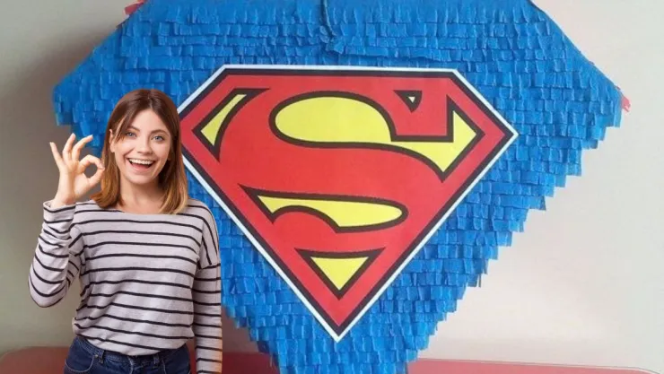 3 diseños de piñatas caseras de Superman, ideal para cumpleaños infantiles