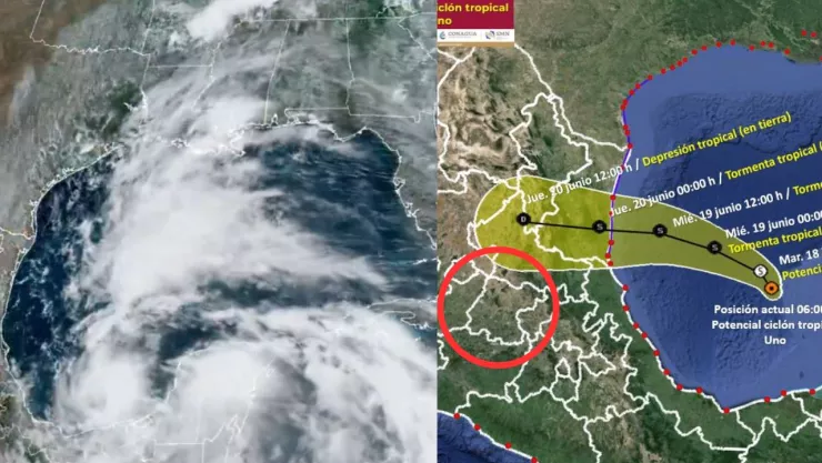 Potencial de ciclón tropical 1 en Guanajuato