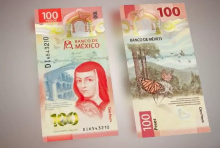Billete de 100 pesos de la familia G del Banco de México
