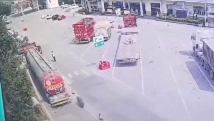 Hombre arrollado por llanta