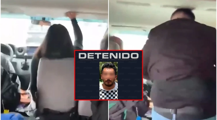 Chofer de combi desata persecución para huir de la policía en Querétaro