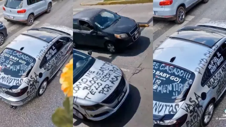 Mujer en Puebla sorprende al pintar el coche de su ex por infiel (VIDEO).jpg