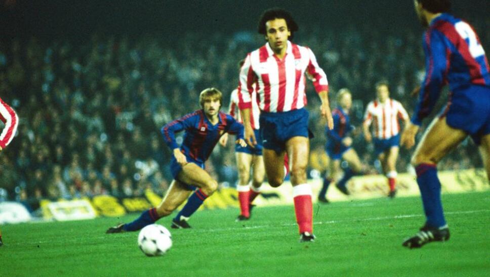Hugo Sánchez la rompió con el Atlético de Madrid