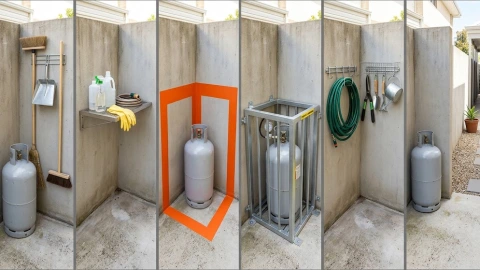 Esquina tanque de gas
