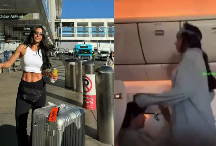 VIDEO | Captan a Bárbara de Regil haciendo ejercicio durante pleno vuelo