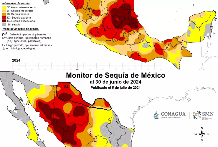 Las comparativa de sequ&iacute;as en los &uacute;ltimos 15 d&iacute;as de junio