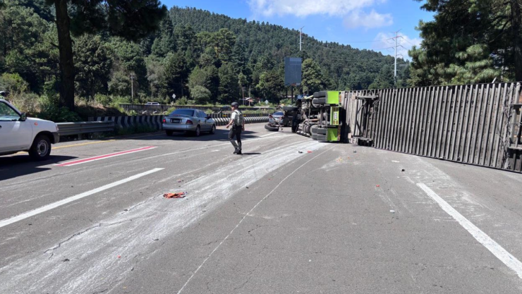 Bloqueos en carreteras de México EN VIVO hoy: Vuelca tráiler en la México-Toluca