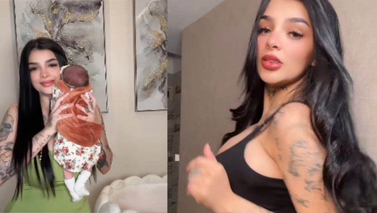 Karely Ruiz presenta a sus bebé y muestra su figura a una semana de dar a luz