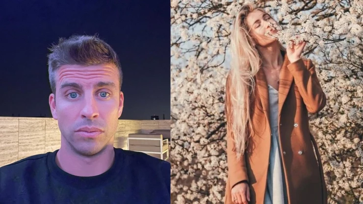 Piqué presume su primera foto con Clara Chía.