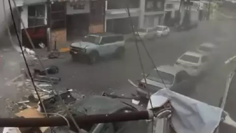 VIDEO: Momento exacto de la explosión en edificio de Tijuana