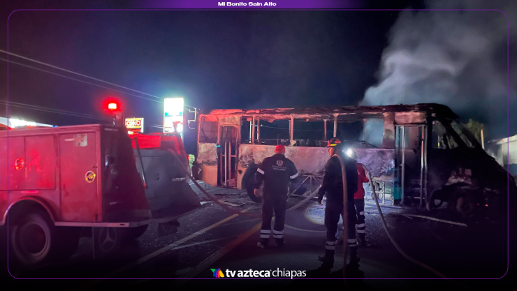 quemas vehículos Chiapas