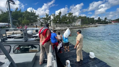 Fueron 7 personas extranjeras, las rescatadas en costas de Quintana Roo