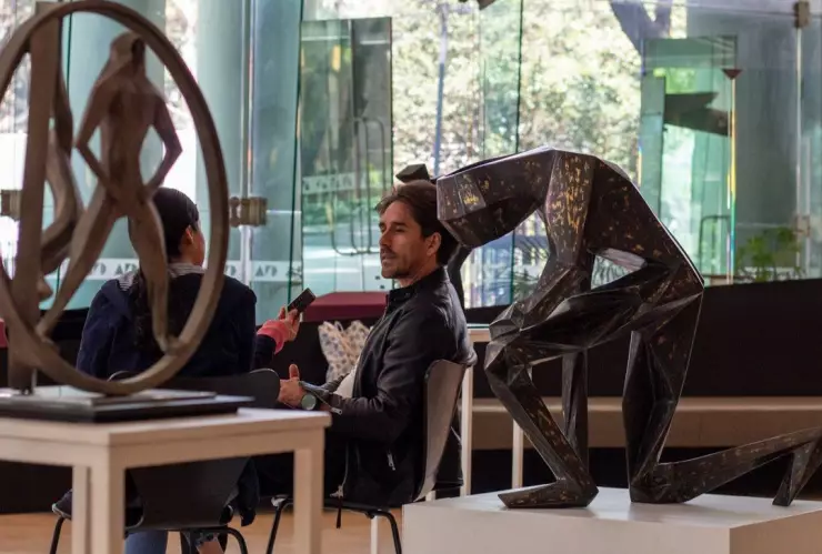 Esculturas de David Camorlinga en el CENART