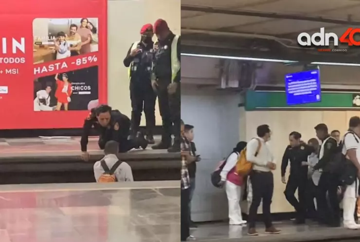 Invidente cae a vías del Metro CDMX