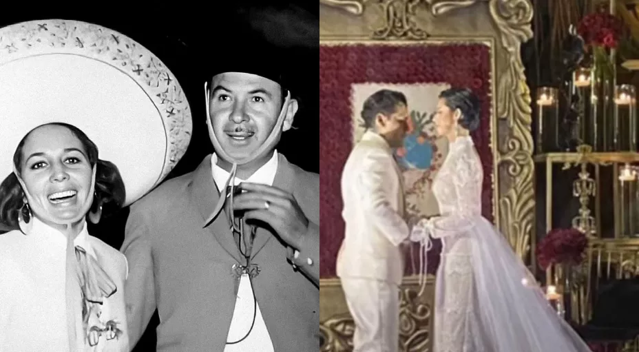 Ángela usó los mismos aretes que Flor Silvestre en su boda con Antonio Aguilar