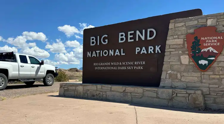 Vista del Parque Nacional Big Bend, en Texas.