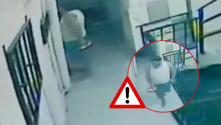 Cámara de seguridad captó a hombre merodeando vivienda