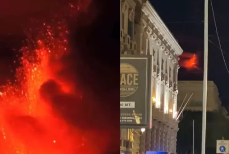 Volcán en Italia hace erupción, es el Monte Edna