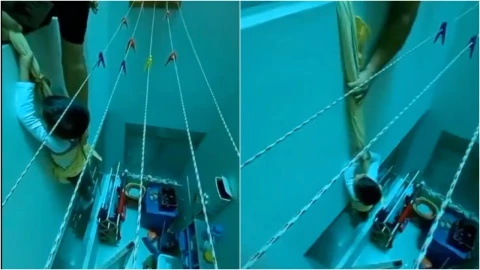 VIDEO_ ¡Increíble! Familia olvida sus llaves y esta fue la “ingeniosa solución” para abrir la casa